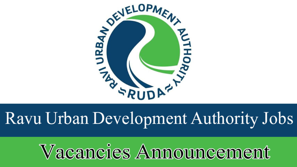 Ravi Urban Development Authority Jobs June 2026 Apply Online